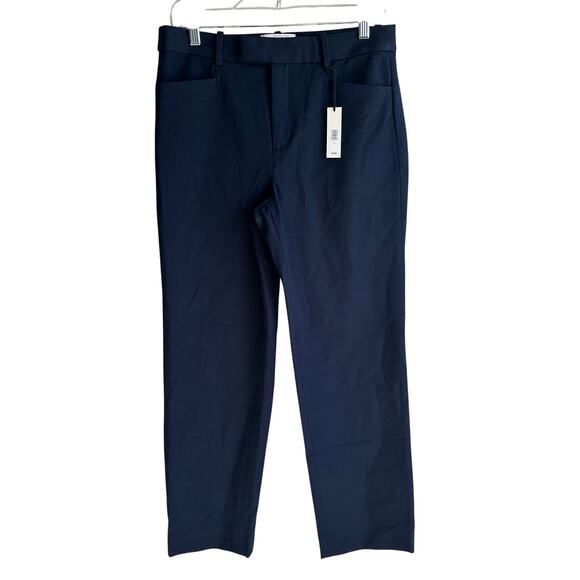 Banana Republic Mid Rise Straight Sloan Pant Navy Blue 8 754557 - Picture 2 of 11